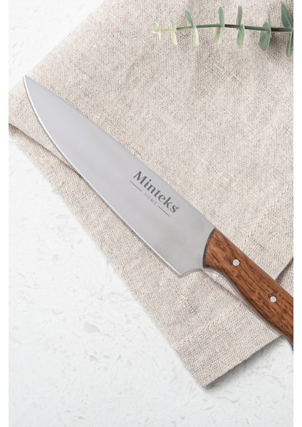 32CM Ahşap Saplı Çelik Sef Bıçağı G0462 modelleri