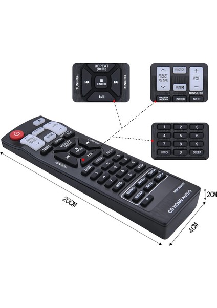Lg Audio OM4560 OM5540 CM6520AP CM9520 FB164K FBS164V CM9520F/S/W CMS8520F/S/W Için Uzaktan Kumanda AKB73655701 (Yurt Dışından)