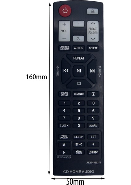 Lg Mini Hi-Fi Sistemi CK99 CKS99F Için Uzaktan Kumanda AKB74955371 (Yurt Dışından)