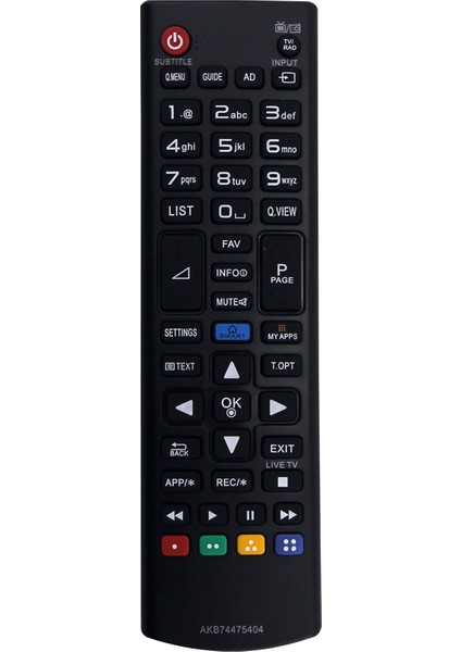 Lg Tv 28LF491U 32LF580V 42LF580V 49UF695V 60UF695V 22LF49 Serisi 28LF49 Serisi Için Uzaktan Kumanda AKB74475404 (Yurt Dışından)