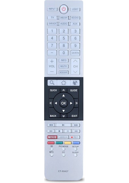 Toshiba Tv 32L4300U 39L4300U 50L4300U 58L7350U 65L7350U 58L9300U 65L9300U 75035123 65L9300UM Için Uzaktan Kumanda CT-90427 (Yurt Dışından)