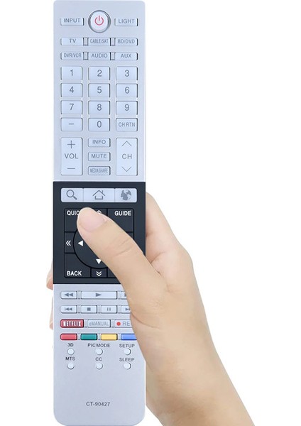 Toshiba Tv 32L4300U 39L4300U 50L4300U 58L7350U 65L7350U 58L9300U 65L9300U 75035123 65L9300UM Için Uzaktan Kumanda CT-90427 (Yurt Dışından)