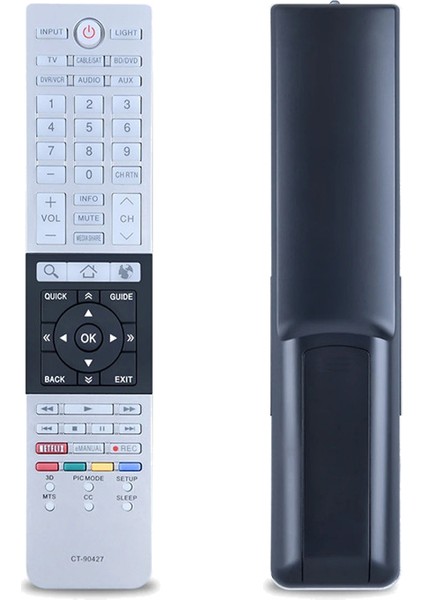 Toshiba Tv 32L4300U 39L4300U 50L4300U 58L7350U 65L7350U 58L9300U 65L9300U 75035123 65L9300UM Için Uzaktan Kumanda CT-90427 (Yurt Dışından)