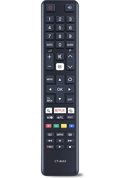 Toshiba Tv Için Uzaktan Kumanda 48U7653DB 43U5663DG 43U6663DG 43U6763DG 49U5663DG 55U7653DB 40U7653DB 49U6763DG 55U8660EV Vb. Için Uzaktan Kumanda CT-8053 Sub CT8053 (Yurt Dışından)