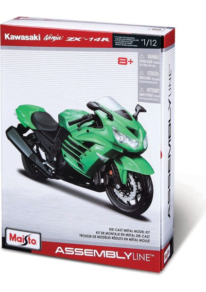 Kawasaki Ninja ZX-14R Model Kit Motosiklet 1/12 39197 modelleri