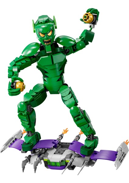 ® Marvel Green Goblin Yapım Figürü 76284 - 8 Yaş ve Üzeri Süper Kahraman Seven Çocuklar için Yaratıcı Oyuncak Yapım Seti (471 Parça)