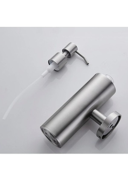 Yuvarlak-A-Sıvı Sabunluklar Fırçalanmış Nikel Paslanmaz Çelik Mutfak Donanım El Basın Metal Pompa Losyon Şişesi Banyo Aksesuarları (Yurt Dışından) indirimleri