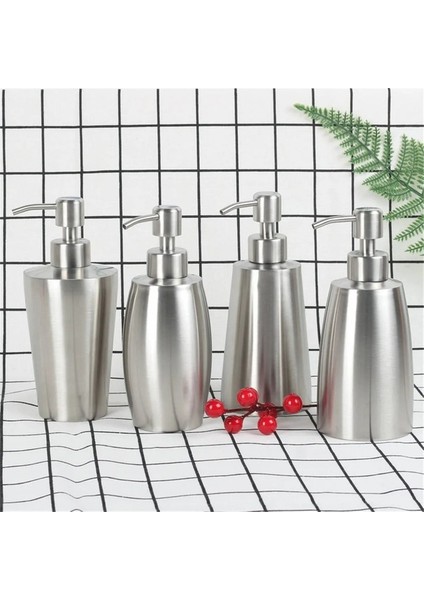 B-350ML 400ML Paslanmaz Çelik Sıvı Sabunluk Şampuan Ev El Losyon Deterjan Temizleyici Şişe Basın Pompası (Yurt Dışından) indirimleri