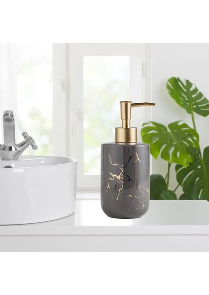 Beyaz-Seramik Sabunluk Mermer Pompalı Şişe Tutucu Aksesuarları (Yurt Dışından) fırsatları