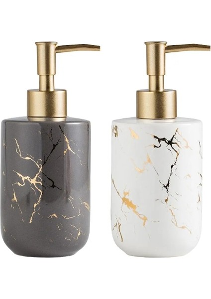 Beyaz-Seramik Sabunluk Mermer Pompalı Şişe Tutucu Aksesuarları (Yurt Dışından) indirimleri