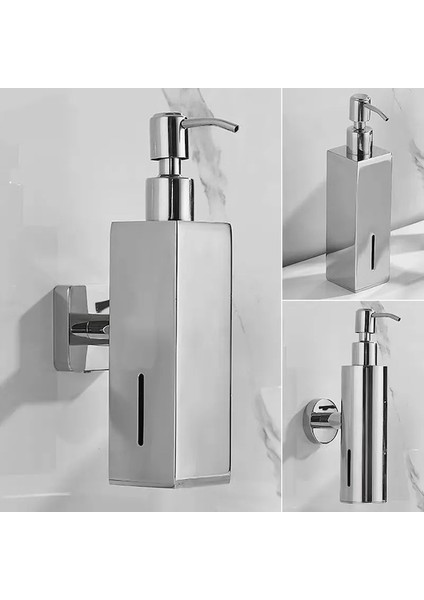 Yuvarlak B-Sıvı Sabunluklar Fırçalanmış Nikel Paslanmaz Çelik Mutfak Donanım El Basın Metal Pompa Losyon Şişesi Banyo Aksesuarları (Yurt Dışından) fiyatları