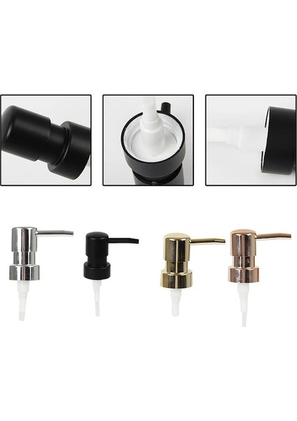 Gold-1pc Sabun Pompası Sıvı Losyon Dispenseri Kafa Banyo Sıvı Sabunluk Tuvalet El Losyon Şampuan Pompası Tüpünü Değiştirin (Yurt Dışından) modelleri