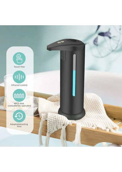 Siyah-Ev Otomatik Hareket Aktif Sıvı Sabunluk El Dezenfektanı Makinesi Banyo Için Kızılötesi Indüksiyon Sabunluk (Yurt Dışından)