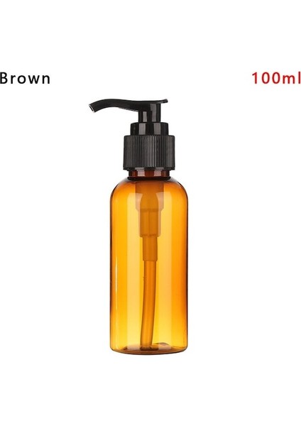 BROWN-100ML-100/200/300 ml Banyo Taşınabilir Sabunluklar Losyon Şampuan Duş Jeli Tutucu Sabunluk Boş Banyo Pompası Şişe Ev (Yurt Dışından)
