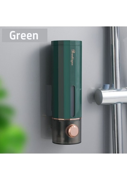 GREEN-450ML Manuel Sabunluk Duvara Monte Şampuan Banyo Jeli El Sabunu Kabı Aile El Sıvı Dağıtıcı Banyo Aksesuarları (Yurt Dışından)