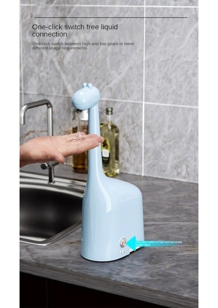 Mavi-Otomatik Indüksiyon Yıkama Cep Telefonu Deterjanı Elektrikli Bulaşık Deterjanı Jel Şampuan Sabunluk (Yurt Dışından)