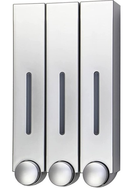 Silver3-Sabunluk El Mutfak Banyo Manuel Duvara Monte Sabunluk Duş Jeli Şampuan Basın Sıvı Sabun (Yurt Dışından)