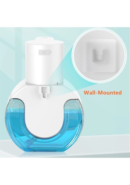 D - RECHARGE-430ML Otomatik Köpük Dispenseri Duvara Monte Kızılötesi Endüktif Sıvı Sabunluklar Mutfak Fotoselli El Yıkama Makinesi USB (Yurt Dışından)
