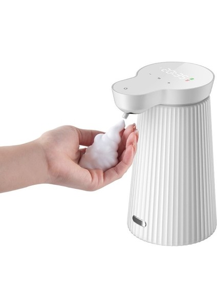 Köpük-Otomatik Köpük Sabunluk Ev Indüksiyon El Dezenfektanı Dispenseri Banyo Akıllı USB Şarj Sabunluk Zaman Göstergesi (Yurt Dışından)