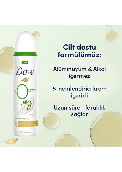 Kadın Deodorant %0 Alüminyum Salatalık & Yeşil Çay 150ML