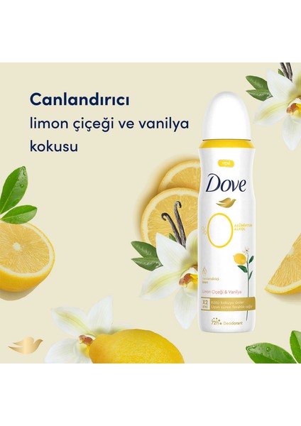 Kadın Deodorant %0 Alüminyum Limon Çiçeği & Vanilya 150ML