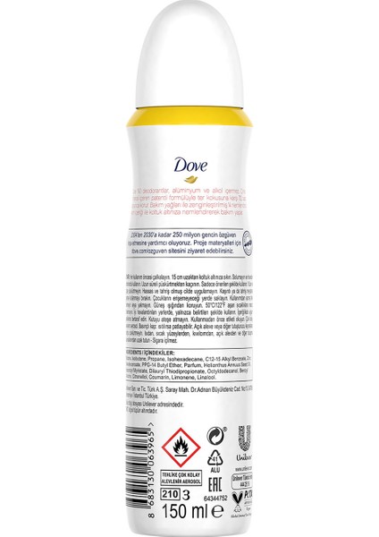 Kadın Deodorant %0 Alüminyum Limon Çiçeği & Vanilya 150ML