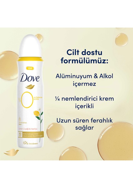 Kadın Deodorant %0 Alüminyum Limon Çiçeği & Vanilya 150ML