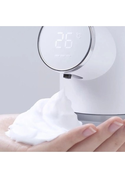 A-Otomatik Sabun Köpük Dispenseri USB Şarj Edilebilir Dijital Dezenfektan 320 ml Ekran Sensörü El Fotoselli Makinesi R1H5 Ev Için (Yurt Dışından)