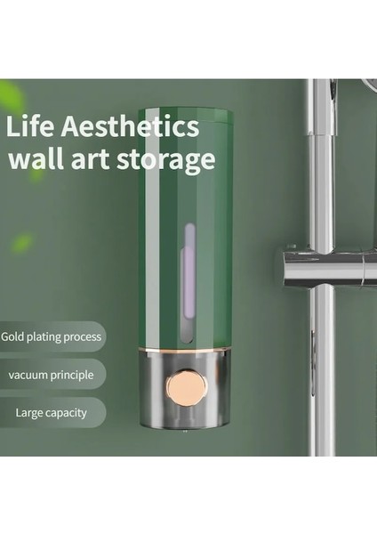 GREEN-450ML Fotoselli Duvara Monte Sabunluk Yıkama El Dezenfektanı Aile El Duş Jeli Şampuan Banyo Aksesuarları (Yurt Dışından) fırsatları