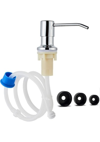 Krom Seti-Mutfak Deterjan Dispenserleri Pompa Kafası Bulaşık Sabunu Dispenserleri Ev Lavabo Sabun Ddispenseri Uzatma Tüplü Pres Dispenser Kafası (Yurt Dışından)