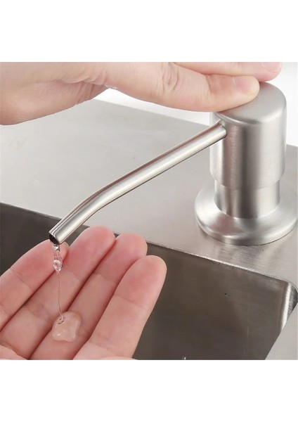 Krom Seti-Mutfak Deterjan Dispenserleri Pompa Kafası Bulaşık Sabunu Dispenserleri Ev Lavabo Sabun Ddispenseri Uzatma Tüplü Pres Dispenser Kafası (Yurt Dışından)