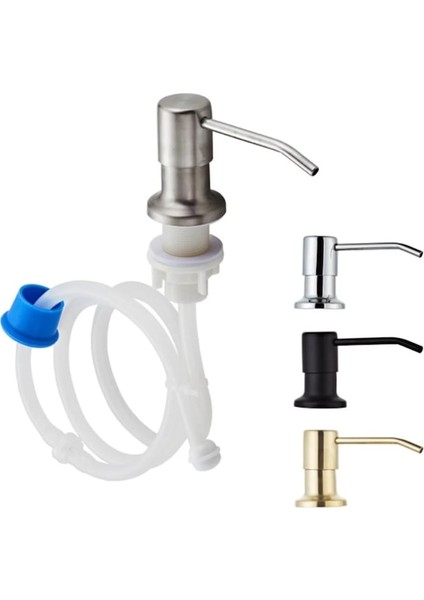 Krom Seti-Mutfak Deterjan Dispenserleri Pompa Kafası Bulaşık Sabunu Dispenserleri Ev Lavabo Sabun Ddispenseri Uzatma Tüplü Pres Dispenser Kafası (Yurt Dışından)