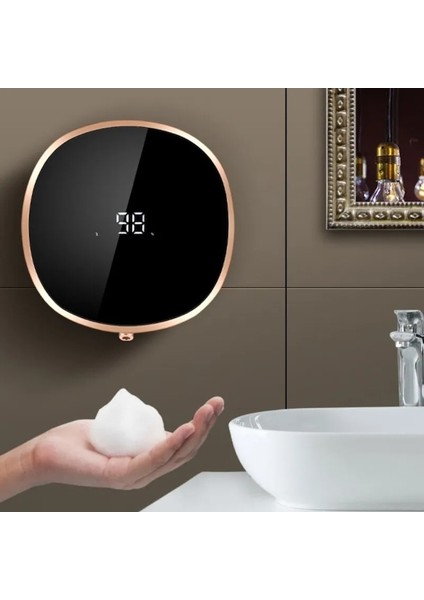 Siyah-Akıllı Sabunluk 280ML Fotoselli Hareket Sensörü Yıkama El Cihazı 1200MAH Duvara Monte Sıvı Sabunluk (Yurt Dışından) fiyatları