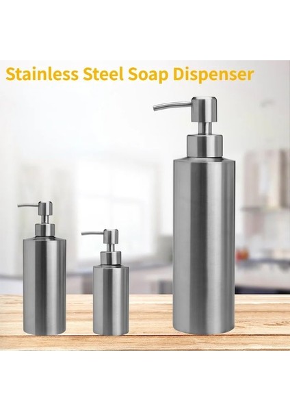 350ML-250ML/350ML/550ML 304 Paslanmaz Çelik Sıvı Sabunluk Şişesi Jel Şişesi Losyon Pompası El Sabunu Mutfak Banyo Dispenseri (Yurt Dışından) fiyatları