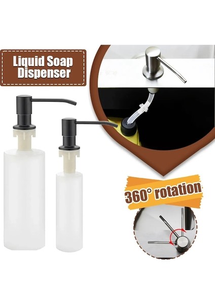 Type4 BLACK-350/500ML Mutfak Sıvı Sabunluk Pompaları Mutfak Banyo Sabunluk Lavabo Sabun Şişesi Mutfak Aracı Şişe Aksesuarları (Yurt Dışından)