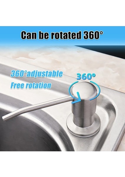 Uzatma Tüpü-Mutfak Lavabo Sıvı Sabunluk Pompaları Paslanmaz Çelik Kafa Lavabo El Losyonu Sabunluklar Tüp Hortumlu Şişe Aksesuarları (Yurt Dışından) fırsatları