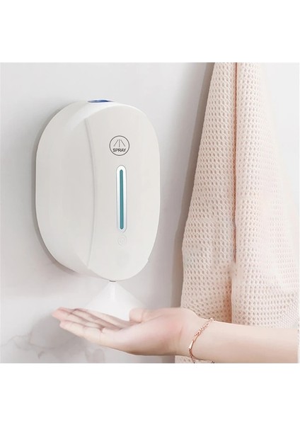 SPREY-550ML Fotoselli Otomatik Sensör Köpük Sabunluk Duvara Monte Indüksiyon El Dezenfektanı Makinesi Banyo Için Sıvı Sprey (Yurt Dışından)