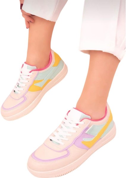 Sneaker Kadın Spor Ayakkabı BEJ - PEMBE fiyatları