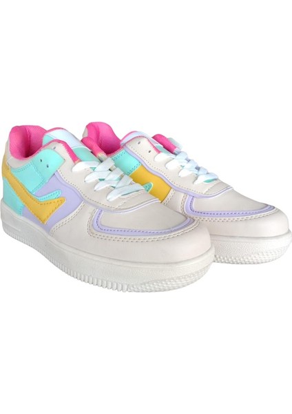 Sneaker Kadın Spor Ayakkabı BEJ - PEMBE fırsatları