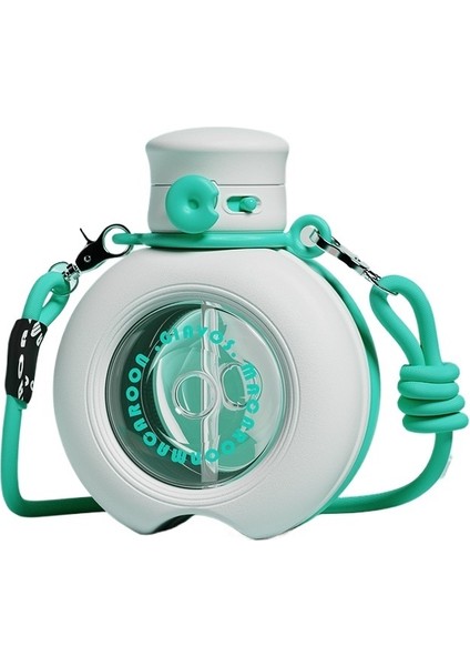 Plastik Bardak Yaratıcı Şeffaf Su Bardağı Taşınabilir Büyük Kapasiteli Açık Spor Su Pipetli Şişe Bardak (Yurt Dışından)