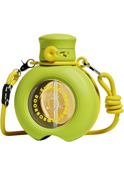 Plastik Bardak Yaratıcı Şeffaf Su Bardağı Taşınabilir Büyük Kapasiteli Açık Spor Su Pipetli Şişe Bardak (Yurt Dışından)