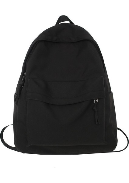 Sırt Çantası Kore Tarzı Büyük Kapasiteli Düz Renk Sırt Çantası Okul Çantası (Yurt Dışından)