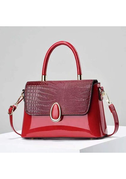 Kadınlar Için Yeni Kare Rugan Çanta Çanta Zincir Omuz Crossbody Çanta (Yurt Dışından)