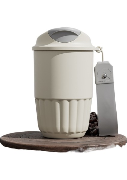 316 Paslanmaz Çelik Kahve Fincanı, Yüksek Görünümlü Seramik Termos Bardak, Taşınabilir Bardak (Yurt Dışından)