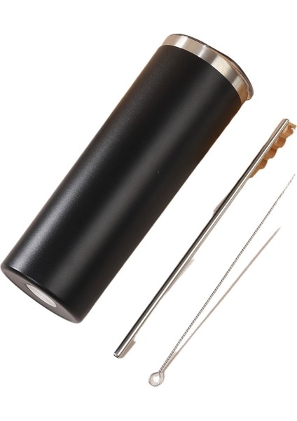 Saman Araba Bardağı 304 Entegre Streç Astar Paslanmaz Çelik Termos Fırçalı Bardak (Yurt Dışından)