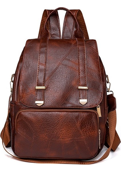 Basit Retro Çift Amaçlı Hafif Seyahat Sırt Çantası (Yurt Dışından)