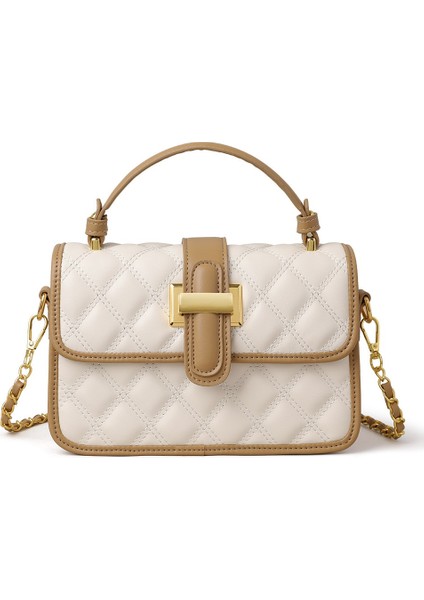 2024 Yeni Moda Çok Yönlü Eşkenar Dörtgen Zincir Crossbody Çanta El Küçük Kare Çanta (Yurt Dışından)