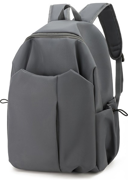 2024 Yeni Basit Düz Renkli Bilgisayar Sırt Çantası Üniversite Lisesi Sırt Çantası Erkek ve Kadın Sırt Çantası (Yurt Dışından)