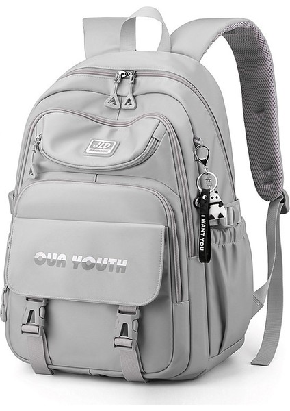 Kızlar Için Büyük Kapasiteli Okul Çantası, Ortaokul Öğrencileri Için Basit ve Ultra Hafif, Yüksek Kaliteli Sırt Çantası (Yurt Dışından)