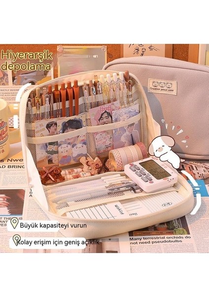 High Quality ShoeBag Maryun Büyük Kapasiteli Öğrenci Kalem Çantası Sınıflandırma Depolama Yüksek Değerli Kozmetik Çantası Bölmesi Saklama Çantası Saklama Çantası (Yurt Dışından) fiyatları